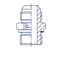 Штуцер FE JIC 1.5/8" BSP 1" 200328.3