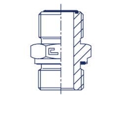 Штуцер FE ORFS 1.3/16" BSP 3/4" 400405