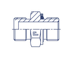 Штуцер FH BSP 1.1/2" BSP 1.1/2" o-ring 307409