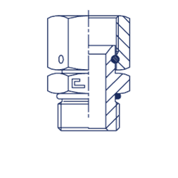 Штуцер FNA JIC 9/16" UNF 9/16" 203703