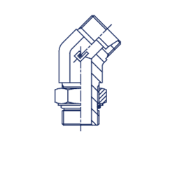 Штуцер FRA45 DL08 UNF7/16" (корпус) 106605.1