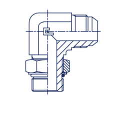 Штуцер FRA90 JIC 9/16" UNF1/2" 204614.3