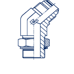 Штуцер FRG45 JIC 1/2" BSP1/4" 204702.3