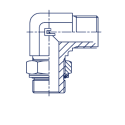 Штуцер FRG90 BSP 1/4" BSP 1/8" 305402