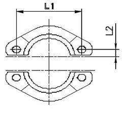 Комплект скоб AFS6 1/2 (2шт.) SET705701