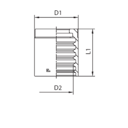 Муфта DN 10 1SN/2SN/2SC NEW 800554