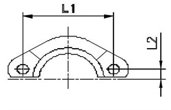 Скоба AFS3 1.1/2 (1шт.) 805605