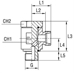Соединение JE DL12 BSP 3/8" (корпус) 101307.1