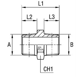Соединение P NPT 3/4" NPT 3/4" 300209