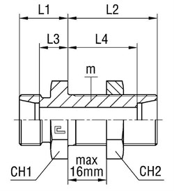 Соединение PD DL08 M14х1.5 (корпус) 103605.1
