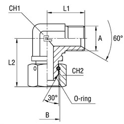 Соединение PFN90 BSP 1/4 - BSP 1/4 306402