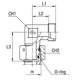 Соединение PN90 DS30 М42х2 (корпус) 604222.1