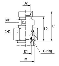 Соединение PNF DL22 М45х2 (корпус) 605341.1