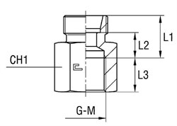 Соединение PS DL15 BSP 1/2" (корпус) 100708.1