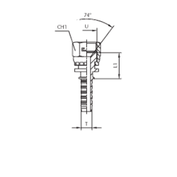 Фитинг DN 06 JIC (Г) 9/16 801705