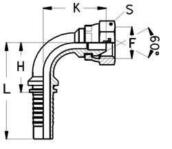 Фитинг DN 16 DKM (Г) 27x1.5 (90) 411291927150