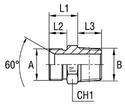 Штуцер FC BSP 3/4" NPT 1" 300410