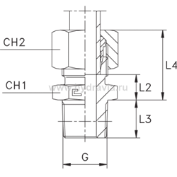 Штуцер FC DS12 BSPT 3/8" (в сборе) нерж. 111717
