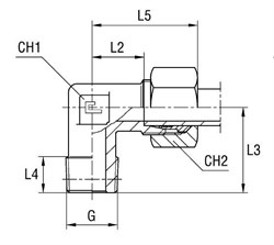 Штуцер FC90 DL12 BSPT 3/8" (в сборе) 102007