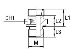 Штуцер FE DS16 M18x1.5 (корпус) 100637.1