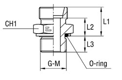 Штуцер FH DS16 BSP 1/2" (корпус) 108819.1