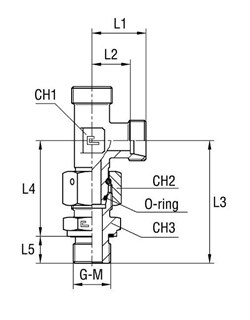 Штуцер FNLE DS8 BSP1/4" (корпус) 604715.1