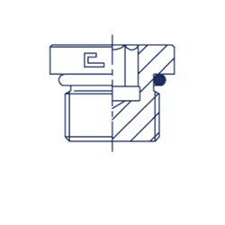 Заглушка VH (Ш) UNF 1.5/8 (o-ring) 207508