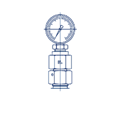 Соединение GCN DL10 М16х1.5 BSP 1/4 (без манометра) 606006