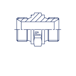 Соединение P M 10х1 10х1 300601