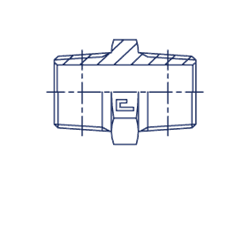 Соединение P NPT 1/2" NPT 1/4" 300216