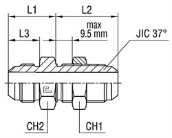 Соединение PD JIC 7/8" 202005.3
