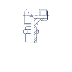 Соединение PD90 D06 ORFS 9/16 переборочное 404601