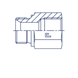 Соединение PF BSP 3/8" BSP 3/8" L45 300811