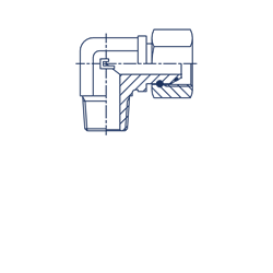 Соединение PFN90 BSP 5/8" NPT 1/2" 306305