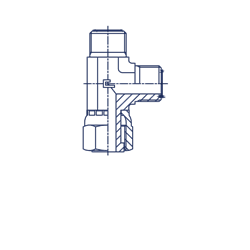 Соединение PLN ORFS 9/16 (обжатая гайка) 407401