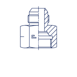 Соединение PS JIC 1.1/16 JIC1/2 203412.3