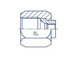Соединение для манометра D12 JIC 3/4 - G1/4 205704
