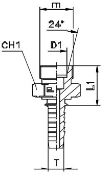Фитинг DN 12 DKO-S (Ш) 24x1.5 16 800922