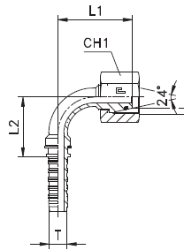 Фитинг DN 25 DKO-S (Г) 36x2 25 (90)  E41 801129