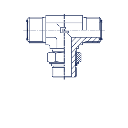 ФИТТИНГ ORFS TEE 6-9/16-18 406209