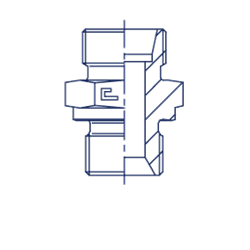 Штуцер FB DS08 BSP 1/4" (корпус) 100315.1