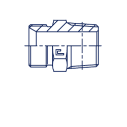 Штуцер FC BSP 1/8" NPT 1/8" 300401