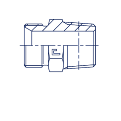 Штуцер FC BSP 3/8" BSPT 1/2" 300306