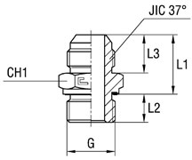 Штуцер FE JIC 1.1/16