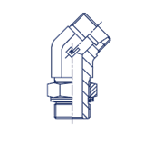 Штуцер FRG45 DL10 M14x1.5 (корпус) 106506.1