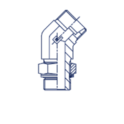 Штуцер FRG45 DL35 BSP1.1/4