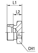 Заглушка V (Ш) DL22 (корпус) 108010.1