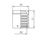 Муфта DN 16 1SN/2SN/2SC NEW 800556