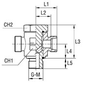 Соединение JTE DL18 М 22х1.5 (корпус) 101609.1
