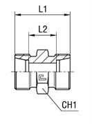 Соединение P DL08 M14х1.5 (корпус) 103505.1